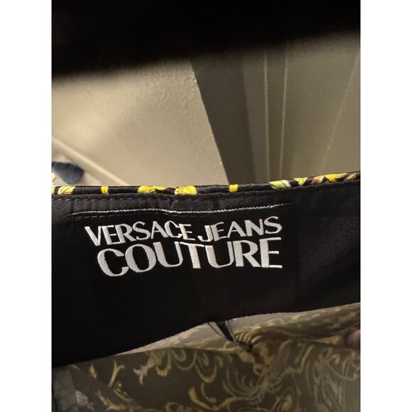 Versace Jeans Couture Womens Black Maxi Slip Dress With Baroque Floral Print - Picture 6 of 6